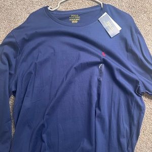 Polo Ralph Lauren Blue long sleeve with red horse